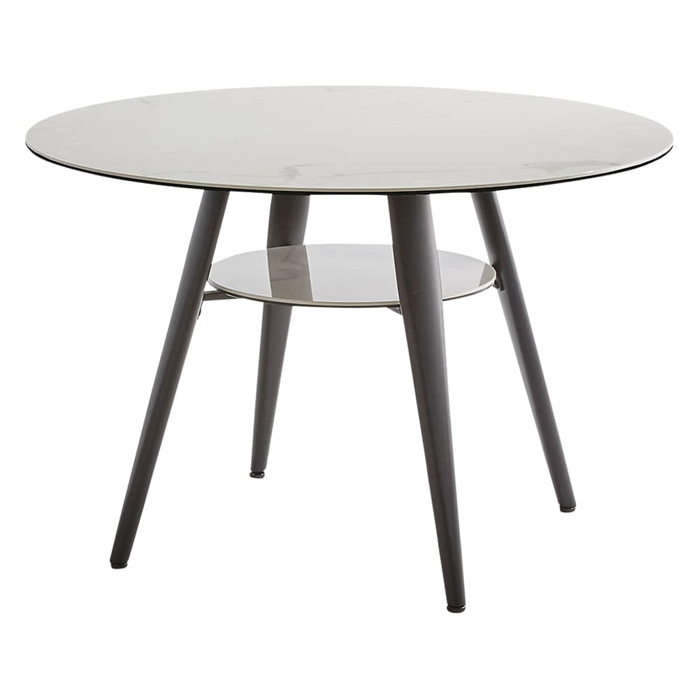 丸型セラミック天板ダイニングテーブル 径100cm 通販 - ディノス