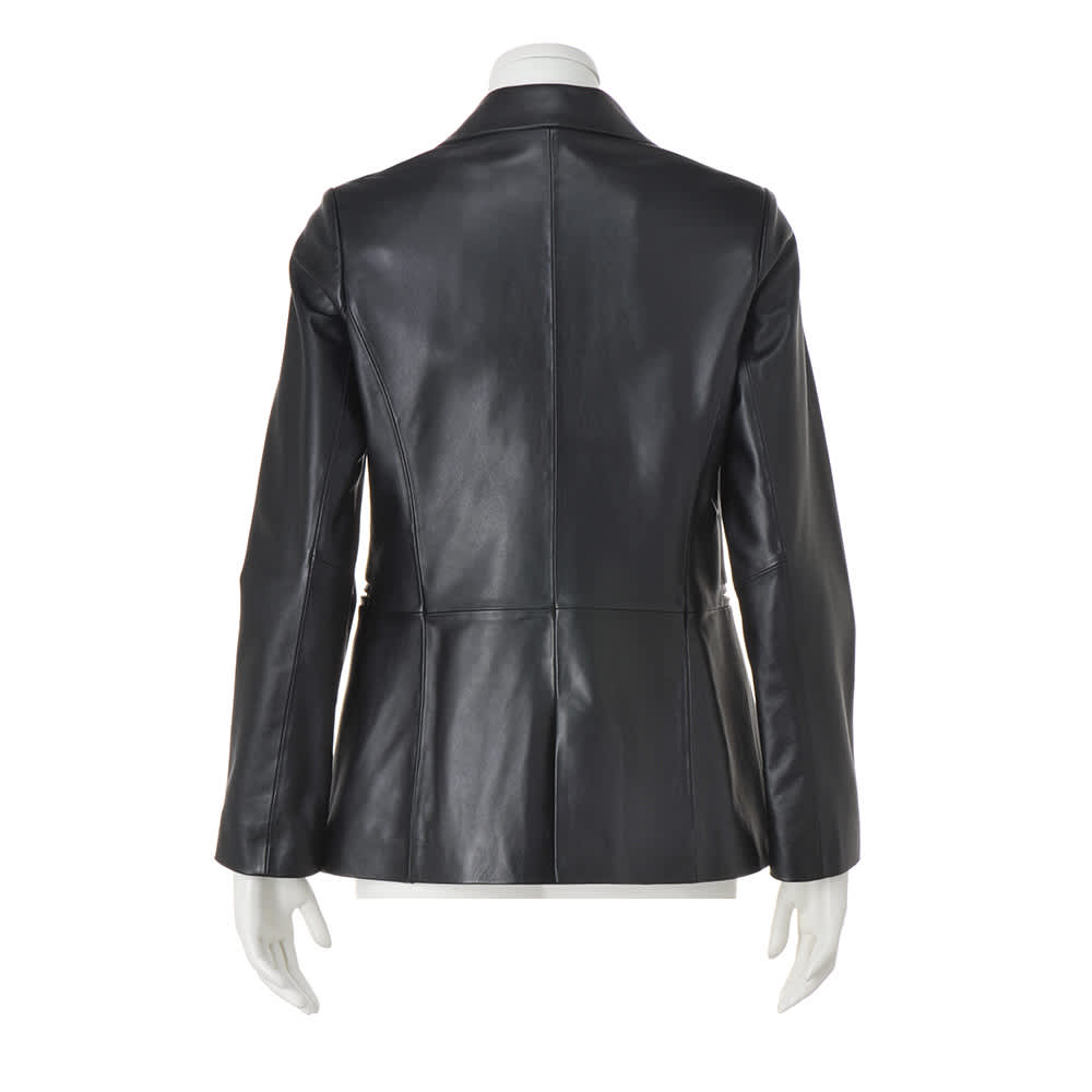 コロメル」社製 ラムレザー テーラードジャケット 通販 - ディノス