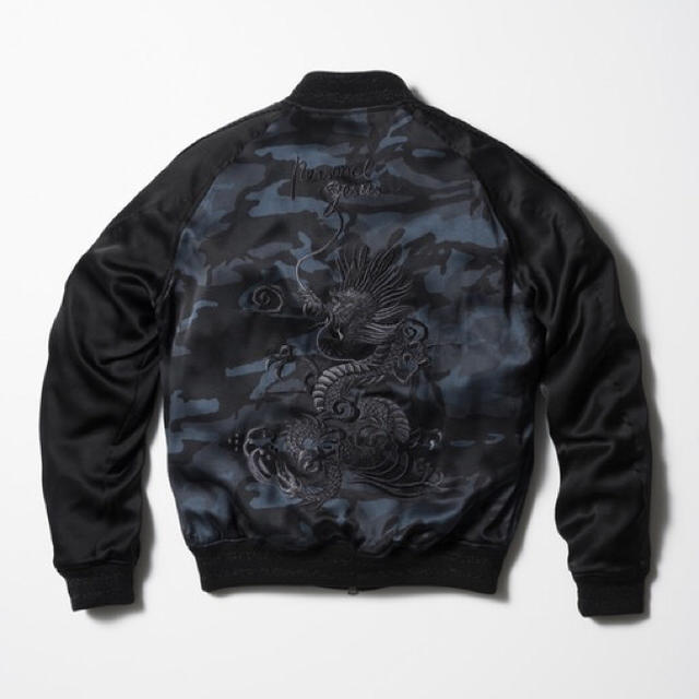 新品 氷室京介 50着限定！ブルーライジングスカジャン シルク Lサイズ