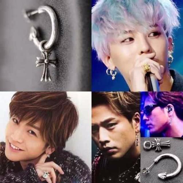 クロムハーツ風 G-Dragon着用 クロスピアスの通販 by ことは's shop