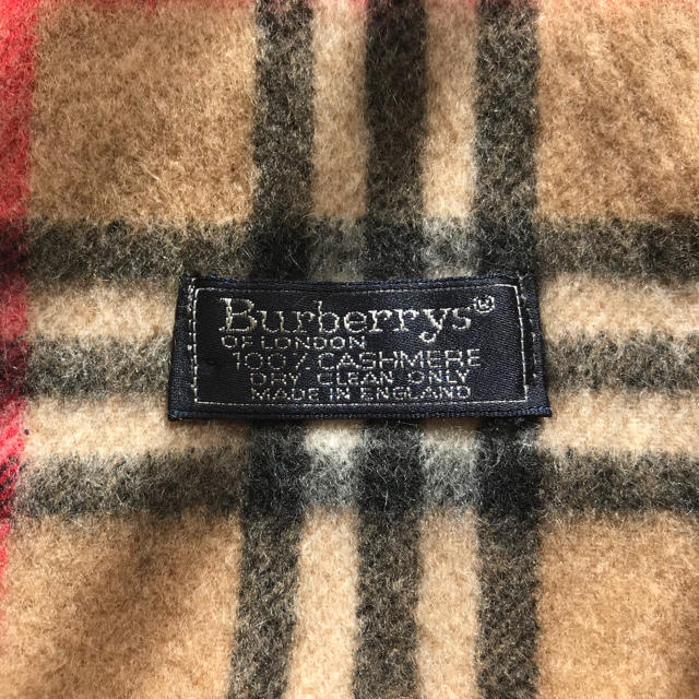 バーバリーBurberry カシミヤ100% マフラー 英国製 BURBERRY LONDON