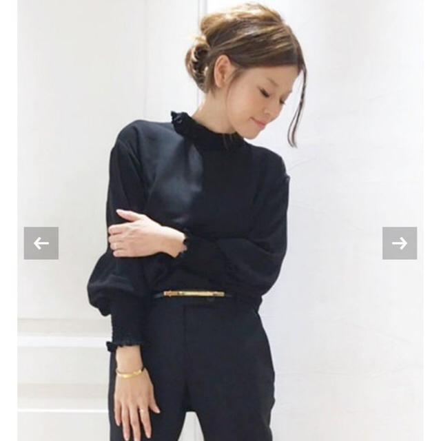 DEUXIEME CLASSE - 美品 CELERI SHIRRING BLOUSE セルリシャーリング