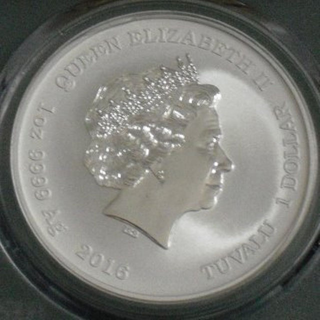 ☆ 零戦 真珠湾攻撃75年 ☆PCGSMS70 1OZ純銀貨 2016年 ツバルの