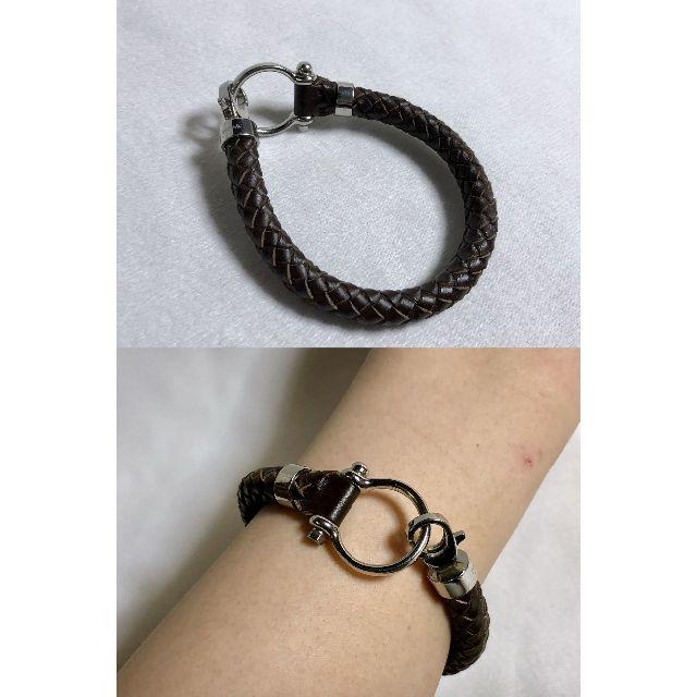 OMEGA - 正規美 オメガ OMEGA Ω イントレチャート 編込みレザー