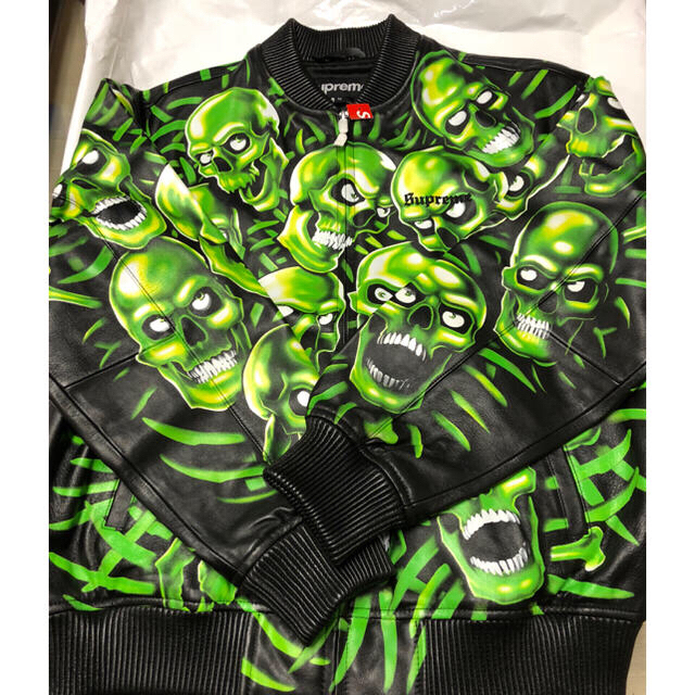 Supreme - Supreme Skull Pile Leather Bomber Jacketの通販 by