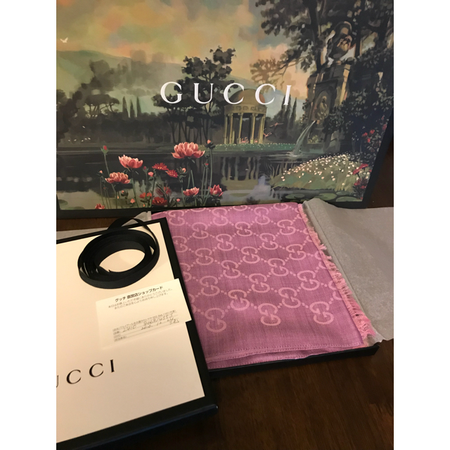 GUCCI - グッチ GGパターン ウインター スカーフ 未使用 箱付 定価4.2