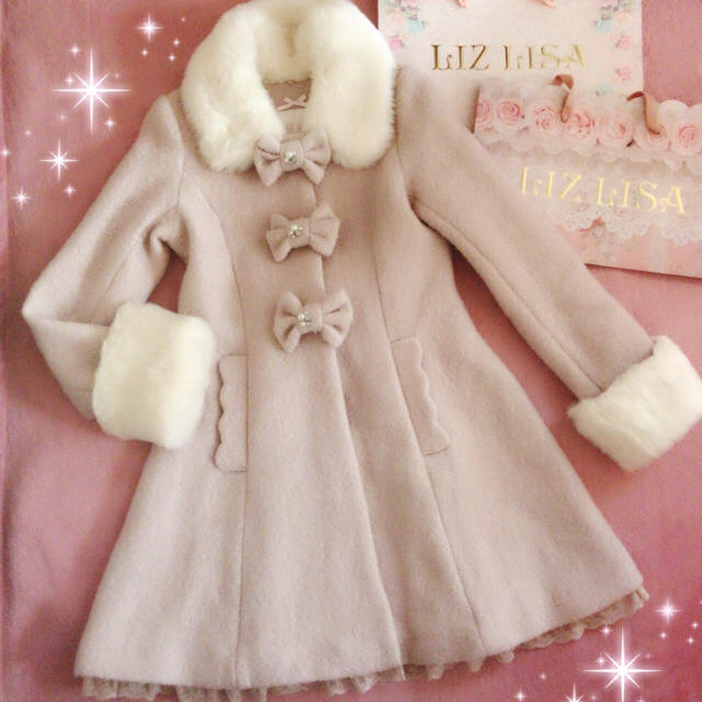 LIZ LISA - ☆リズリサLIZLISA☆襟＆袖口ファー☆トリプルリボン付きA