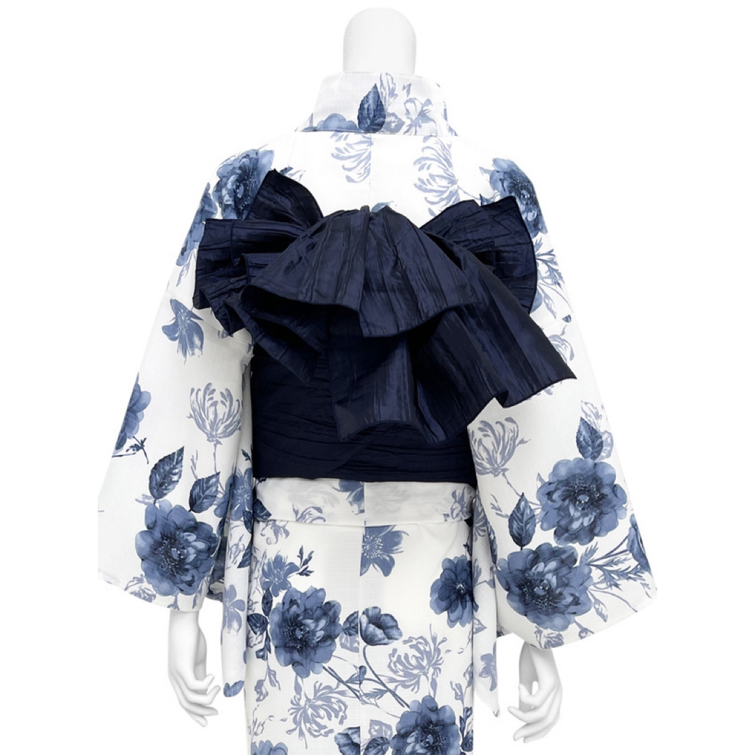 GRL - GRL 花柄浴衣 帯セット ブルー 水彩 モダン 古典 夏 yukata 新品