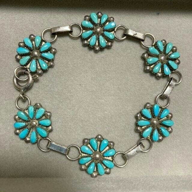 Ron Herman - インディアンジュエリー ブレスレット ターコイズ 花