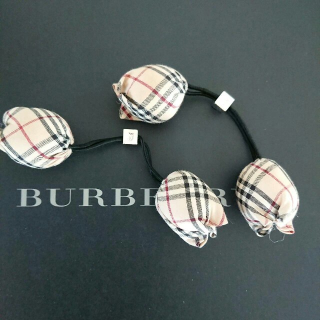 BURBERRY - 正規品 バーバリー ヘアゴム 2個セット ノバチェック柄