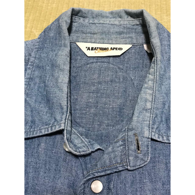 A BATHING APE - APE 刺繍 ウエスタン シャツの通販 by tomoyat｜ア