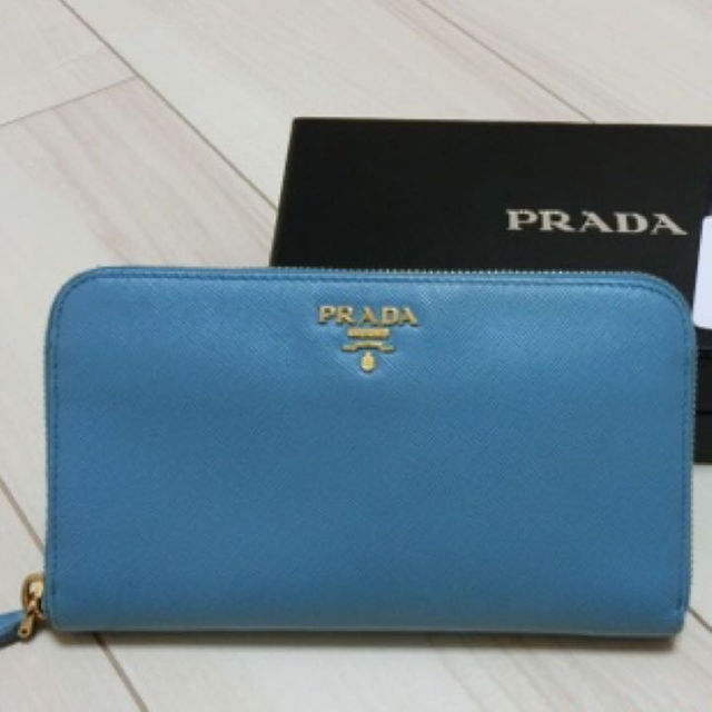 PRADA - プラダ ターコイズブルー 財布の通販 by marosuke432's shop