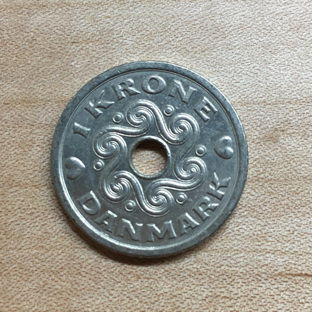 ハートのコイン デンマーク 1クローネ 美品の通販 by コトドリ's shop