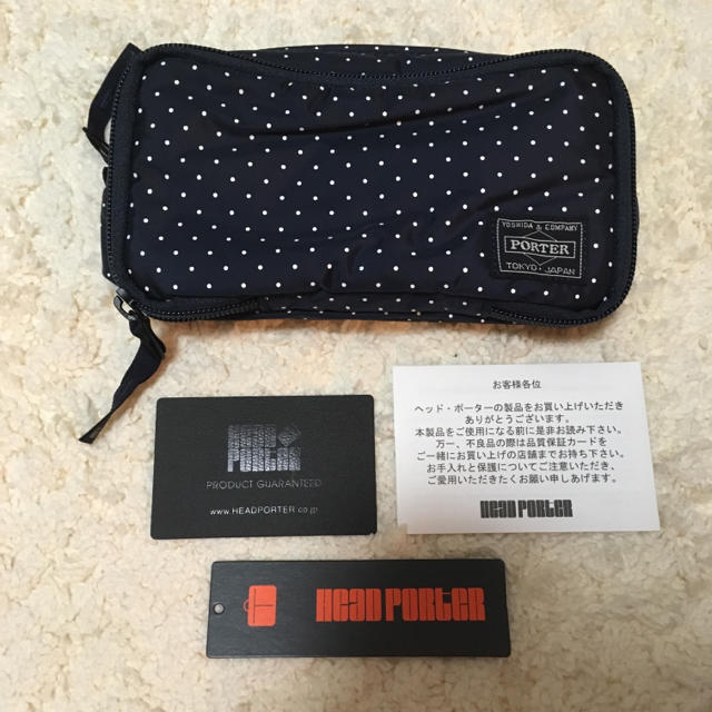 HEADPORTER - HEAD PORTER ドット柄ポーチの通販 by みーすけ's shop