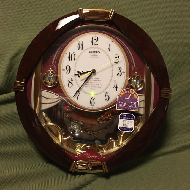 SEIKO - SEIKO セイコー 電波 からくり 時計 振り子 RE553Bの通販 by