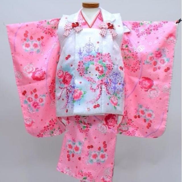ハローキティ - 七五三 三歳 3才 女児 被布着物セット サンリオ キティ