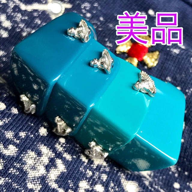 Vivienne Westwood - ヴィヴィアン レジン アーマーリング ブルー Lの