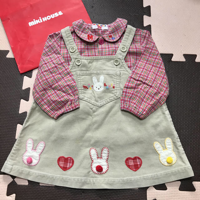 mikihouse - 値下げしました‼︎ ミキハウス ブラウス＋ワンピースの