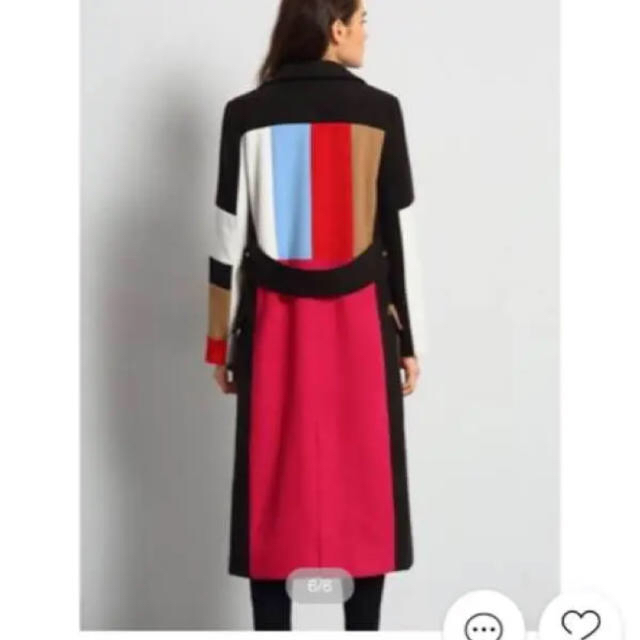 ZARA - マルチカラーブロックロングコートの通販 by m..｜ザラならラクマ