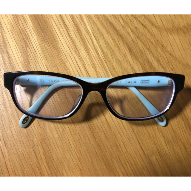 Tiffany & Co. - Tiffanyメガネ べっ甲×ティファニーブルー度入りの