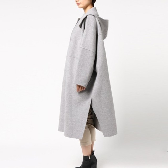 LE CIEL BLEU - ルシェルブルー フードオーバーコート ネイビーの通販