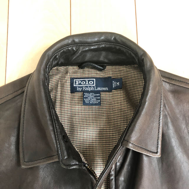 Ralph Lauren - ラルフローレン ラムレザージャケット 濃茶 M sizeの