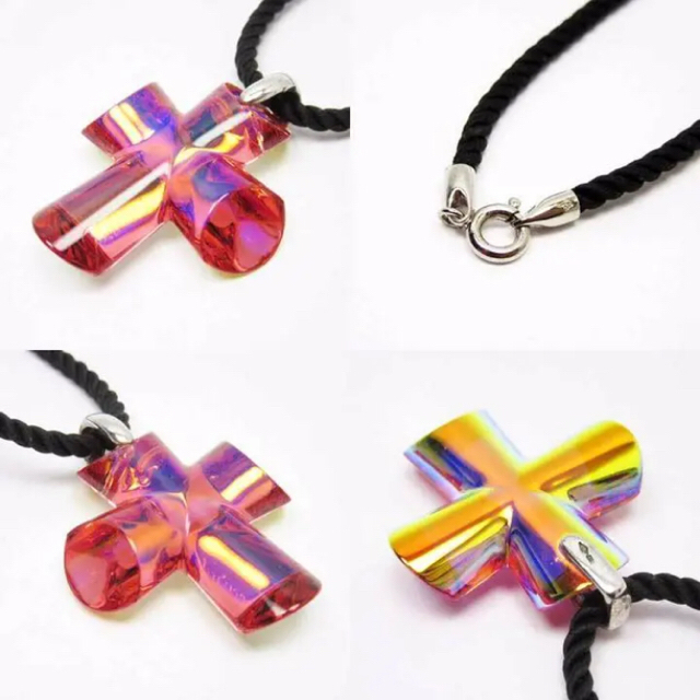 Baccarat - バカラ エデン クロス ピンクレッド イリゼ チョーカー