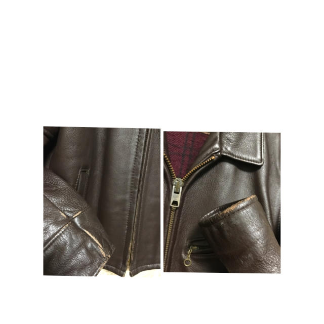 schott - Schott 681 シングルライダース ブラウンの通販 by