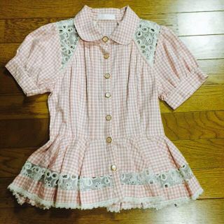 LIZ LISA（ギンガムチェック ・ シャツ/ブラウス(半袖/袖なし)）の