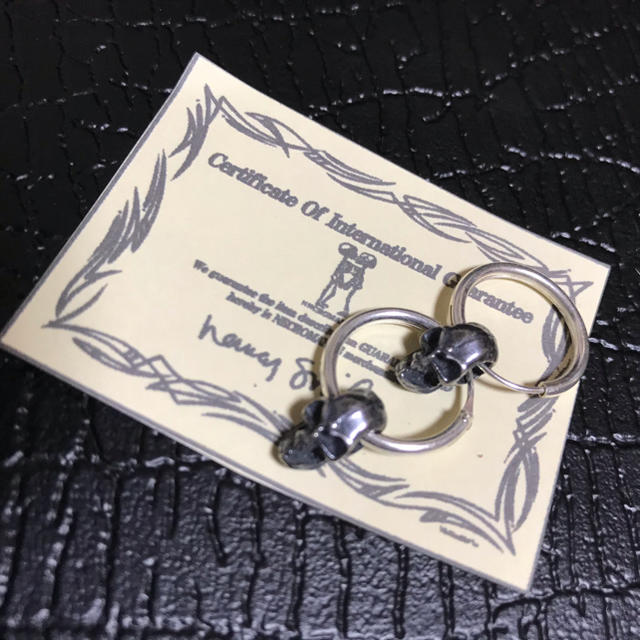 hide着用モデル ネクロマンス タイニースカル2連ピアス 廃盤の通販 by