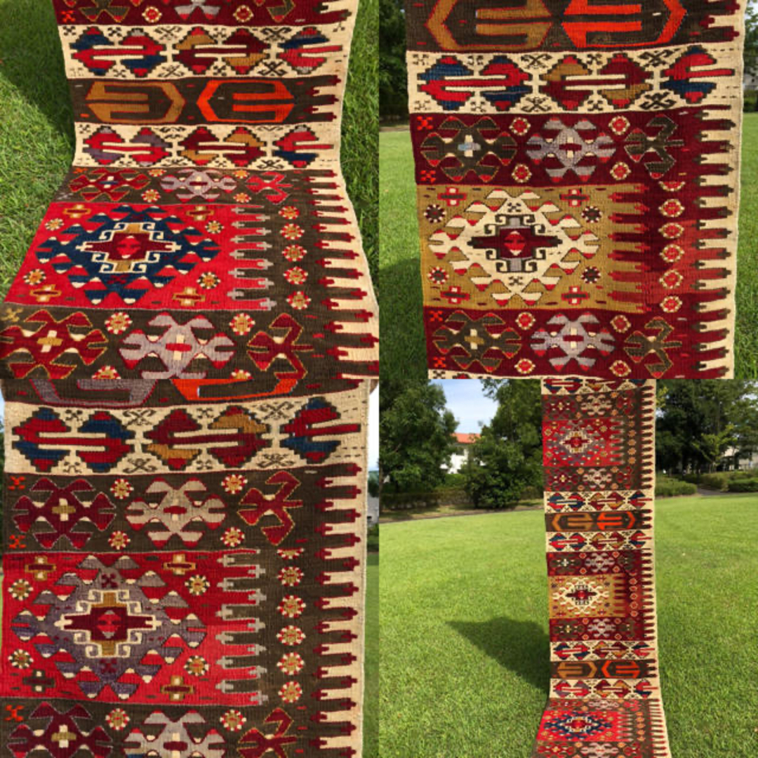 オールドキリム アイドゥン フラグメント268×62㎝の通販 by yyy｜ラクマ