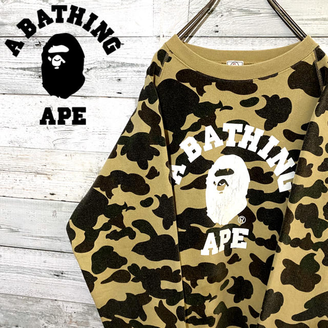 A BATHING APE - 【レア】アベイシングエイプ☆ビッグロゴ ロゴタグ
