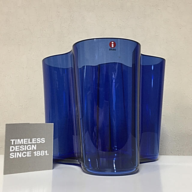 アアルトベース 160mm コバルトブルー レア イッタラ アアルトベース