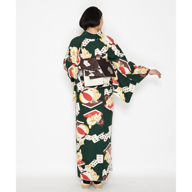 ふりふ - ふりふ 猫トランプ 着物 小紋の通販 by ky's shop｜フリフ