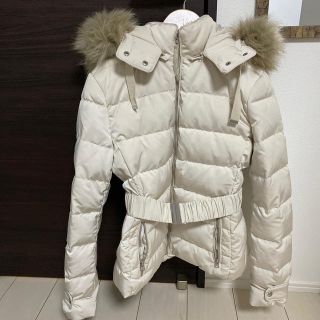 ZARA - ZARA フード付きダウンコート ホワイト Lの通販 by 1512 shop