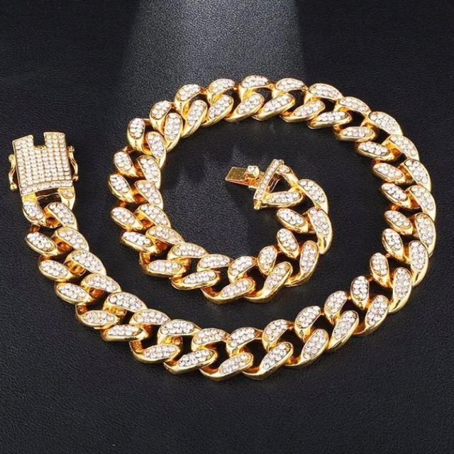 takuya∞ 着用風 ネックレス 極太キューバンチェーン 喜平ジルコニアの