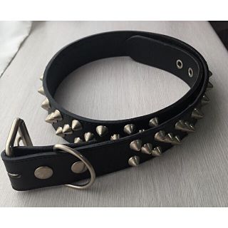 666 - 666 2×1連コニカルスタッズ ベルト パンクの通販 by Debbie's