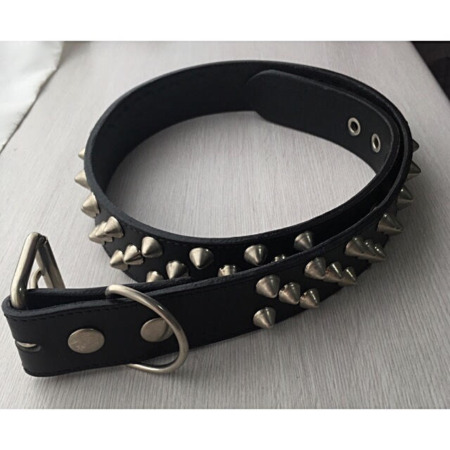 666 - 666 2×1連コニカルスタッズ ベルト パンクの通販 by Debbie's