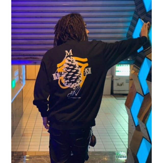 唾奇トレーナーLサイズ希少hip hop刺繍ワンポイント新品未使用