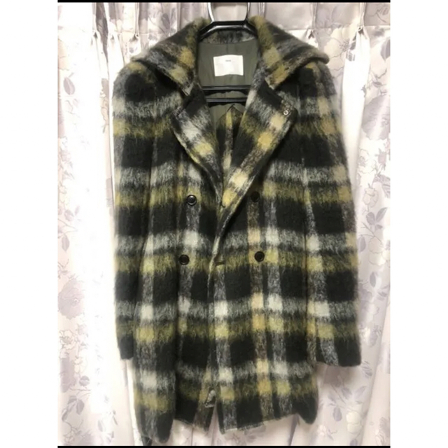 TOGA - TOGA PULLA 18AW モヘアシャギーチェックコート チェスターの