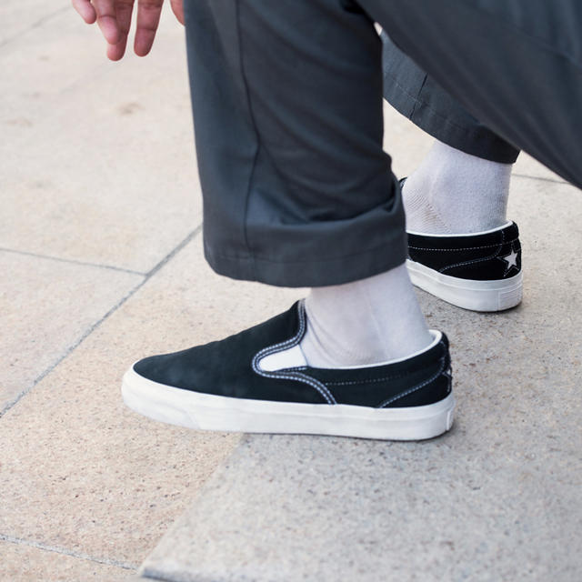 CONVERSE - 【新品】Converse Cons slip on スリッポン ヒールスターの