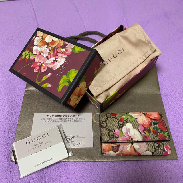 GUCCI - GUCCI ブルームス 花柄 キーケースの通販 by ぎるぷ's shop