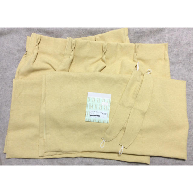 unico - unico ドレープカーテン CLAURAL イエロー 遮光 形状記憶 の