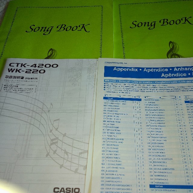 CASIO - 取扱説明書 CASIOキーボード CTK-4200 WK-220 の通販 by AKI
