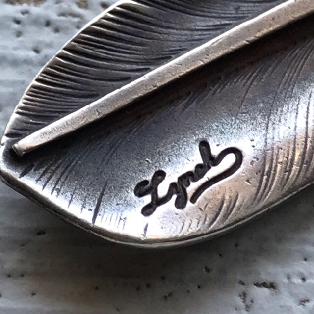 希少 LYNCH SILVERSMITH 廃盤フェザー L size