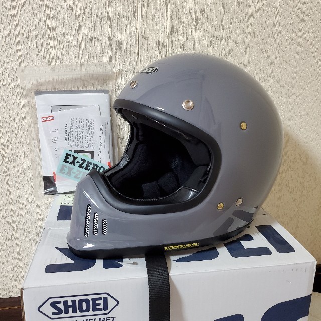 人気品薄 shoei exzero バサルトグレー M