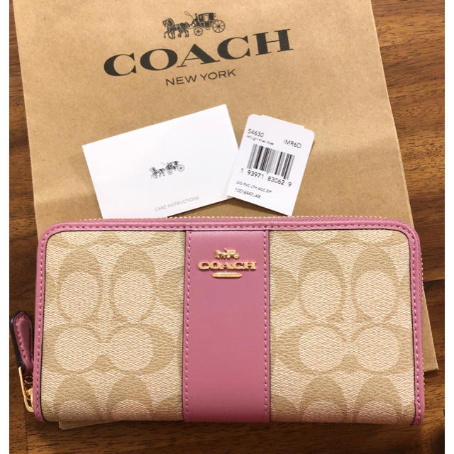COACH - 【2020年春夏新作☆COACH】新品 長財布 レディース ローズ