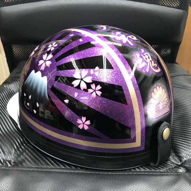 コルク半 カスタム 富士日章 黒紫 ラメ 桜 送料無料の通販 by