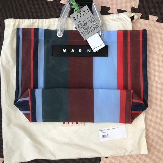 MARNI（かごバッグ/ストローバッグ ・ レッド/赤色系）のフリマ