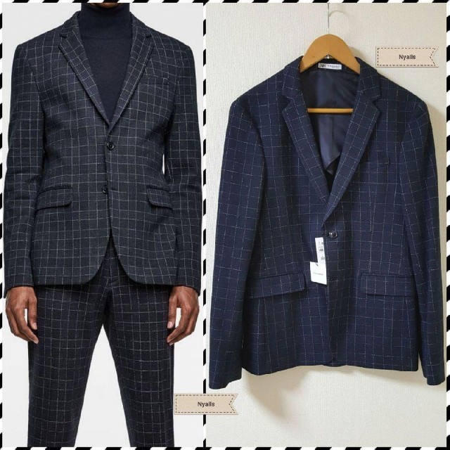 ZARA - ZARA MAN☆新品タグ付☆チェック柄☆セットアップ☆スーツ